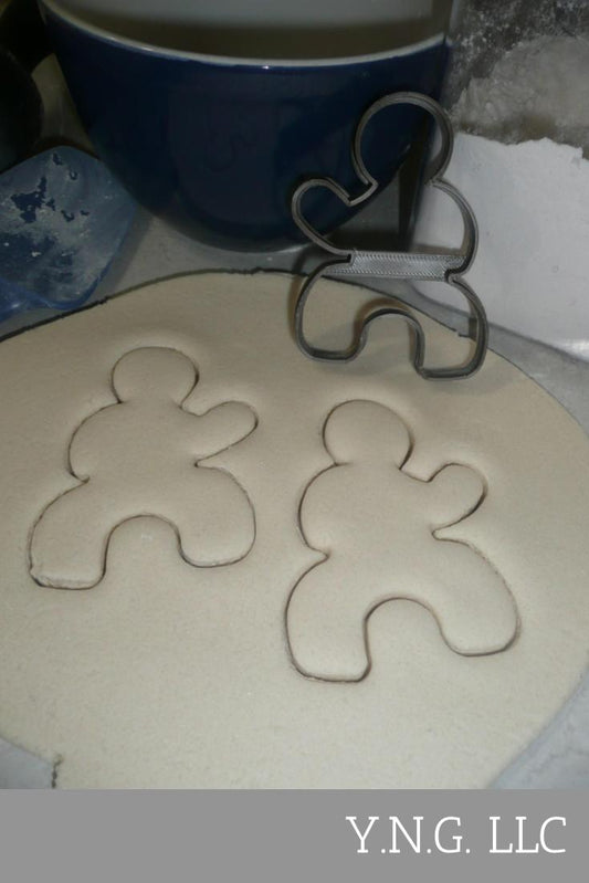 Ninja Gingerbread Man Outline Pose 2 Christmas Cookie Cutter USA PR3209