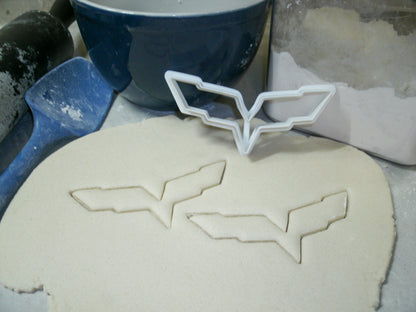 Corvette Symbol Iconic Car Chevy Chevrolet Cookie Cutter Made in USA PR481
