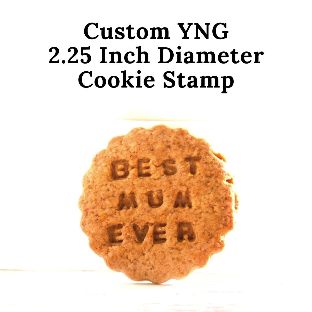 Custom Designed YNGLLC 2.25 Inch Cookie Stamp - Made in USA PR4392