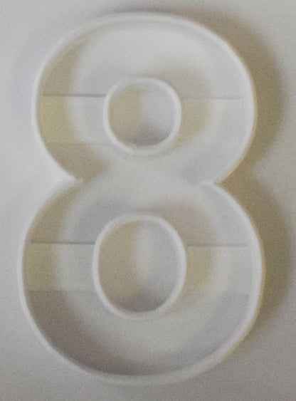 6x Number Eight 8 Fondant Cutter Cupcake Topper Size 1.75" USA FD108-8