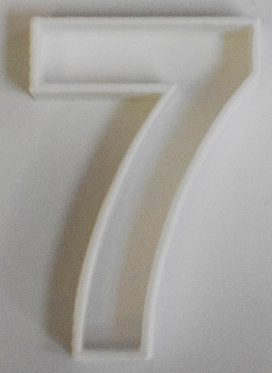 6x Number Seven 7 Fondant Cutter Cupcake Topper Size 1.75" USA FD108-7