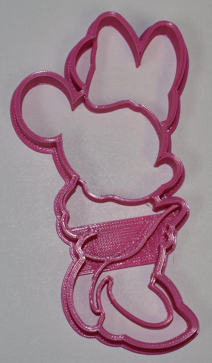 6x Minnie Mouse Fondant Cutter Cupcake Topper Size 1.75" USA FD817