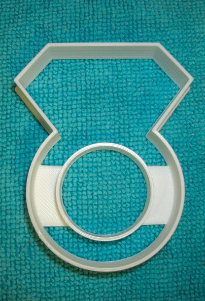 6x Diamond Ring Engagement Fondant Cutter Cupcake Topper Size 1.75" USA FD824