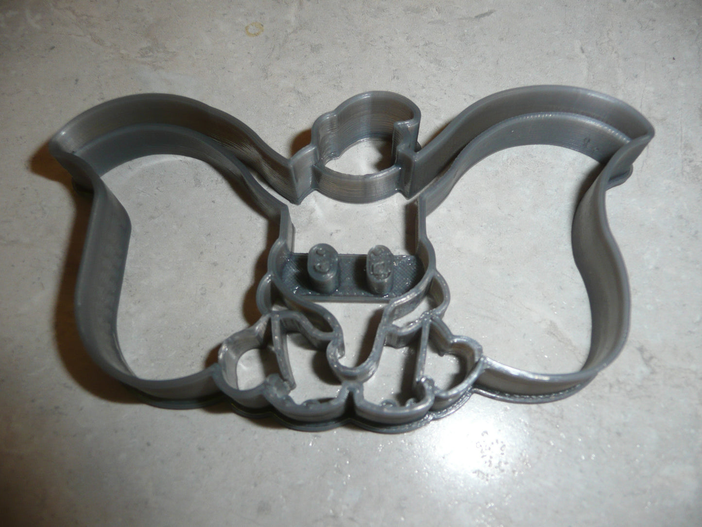 6x Dumbo Elephant Fondant Cutter Cupcake Topper Size 1.75" USA FD988