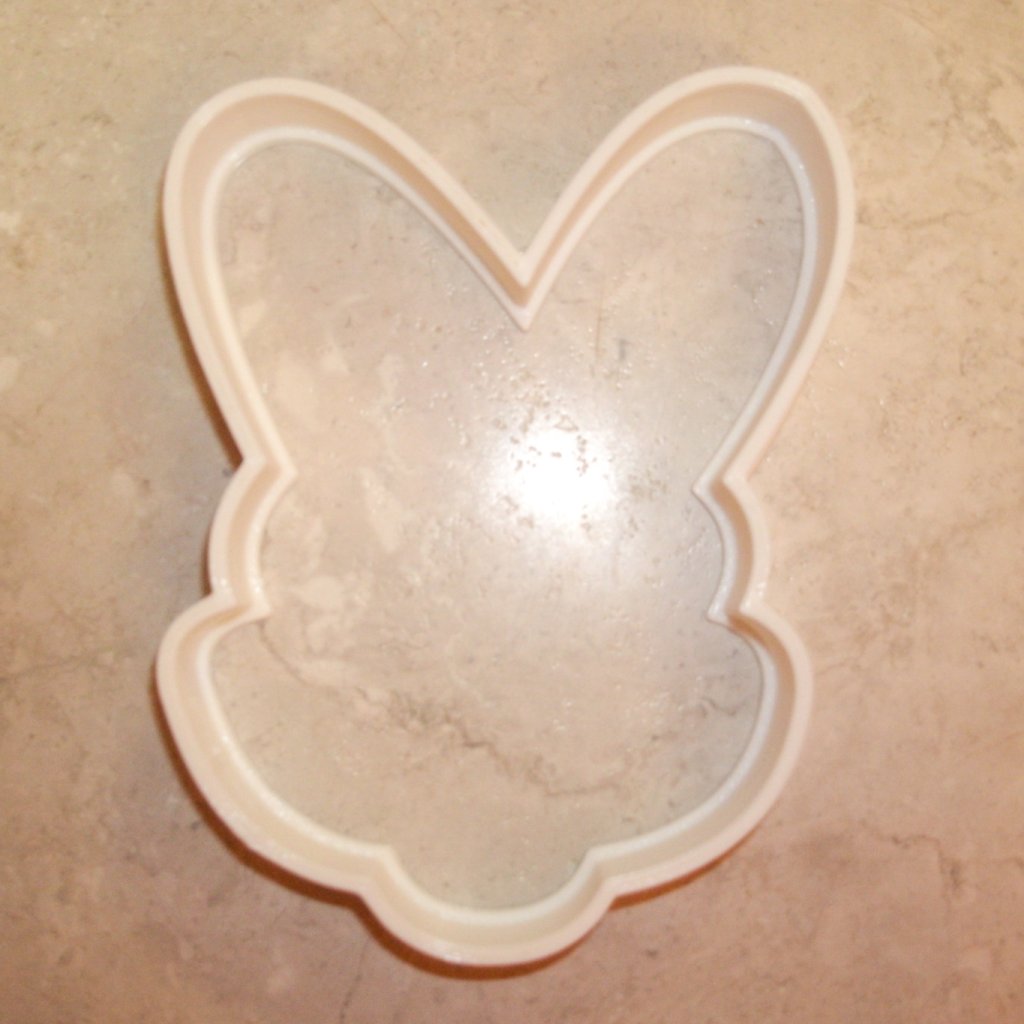 6x Bunny Head Ears Fondant Cutter Cupcake Topper Size 1.75" USA FD215