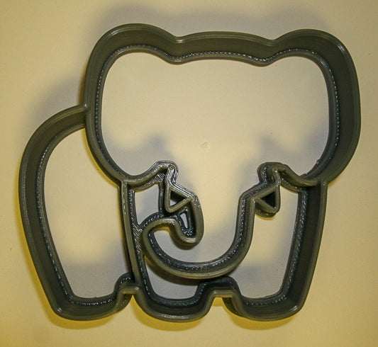 6x Elephant Animal Fondant Cutter Cupcake Topper Size 1.75" USA FD879