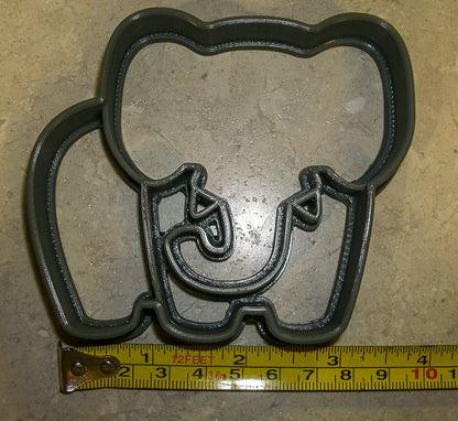 Elephant With Trunk Tusk Safari Animal Cookie Cutter Made in USA PR879
