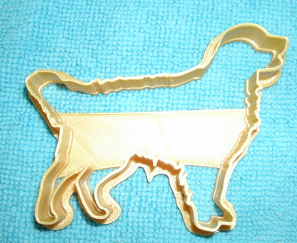 6x Golden Retriever Fondant Cutter Cupcake Topper Size 1.75" USA FD626