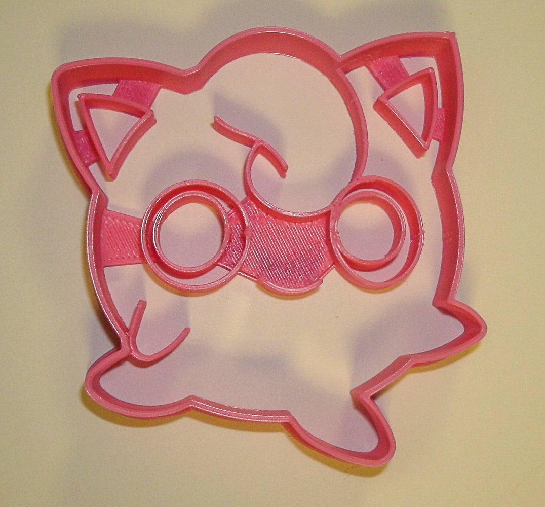 6x Jigglypuff Fairy Pokemon Fondant Cutter Cupcake Topper Size 1.75" USA FD869