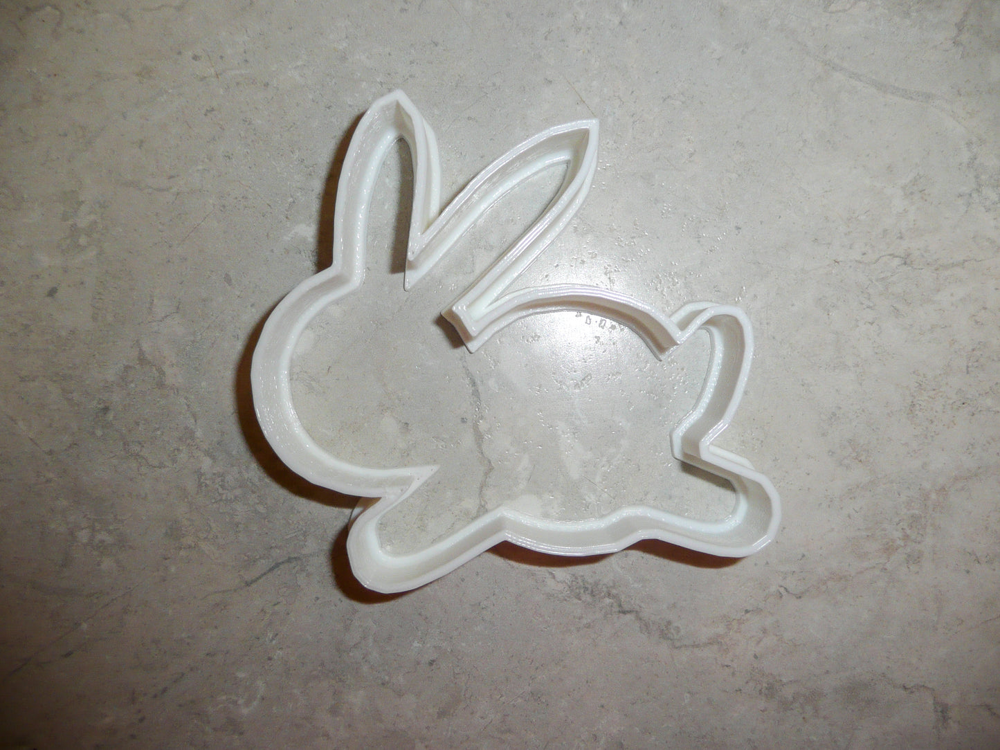 6x Jumping Rabbit Outline Fondant Cutter Cupcake Topper Size 1.75" USA FD221