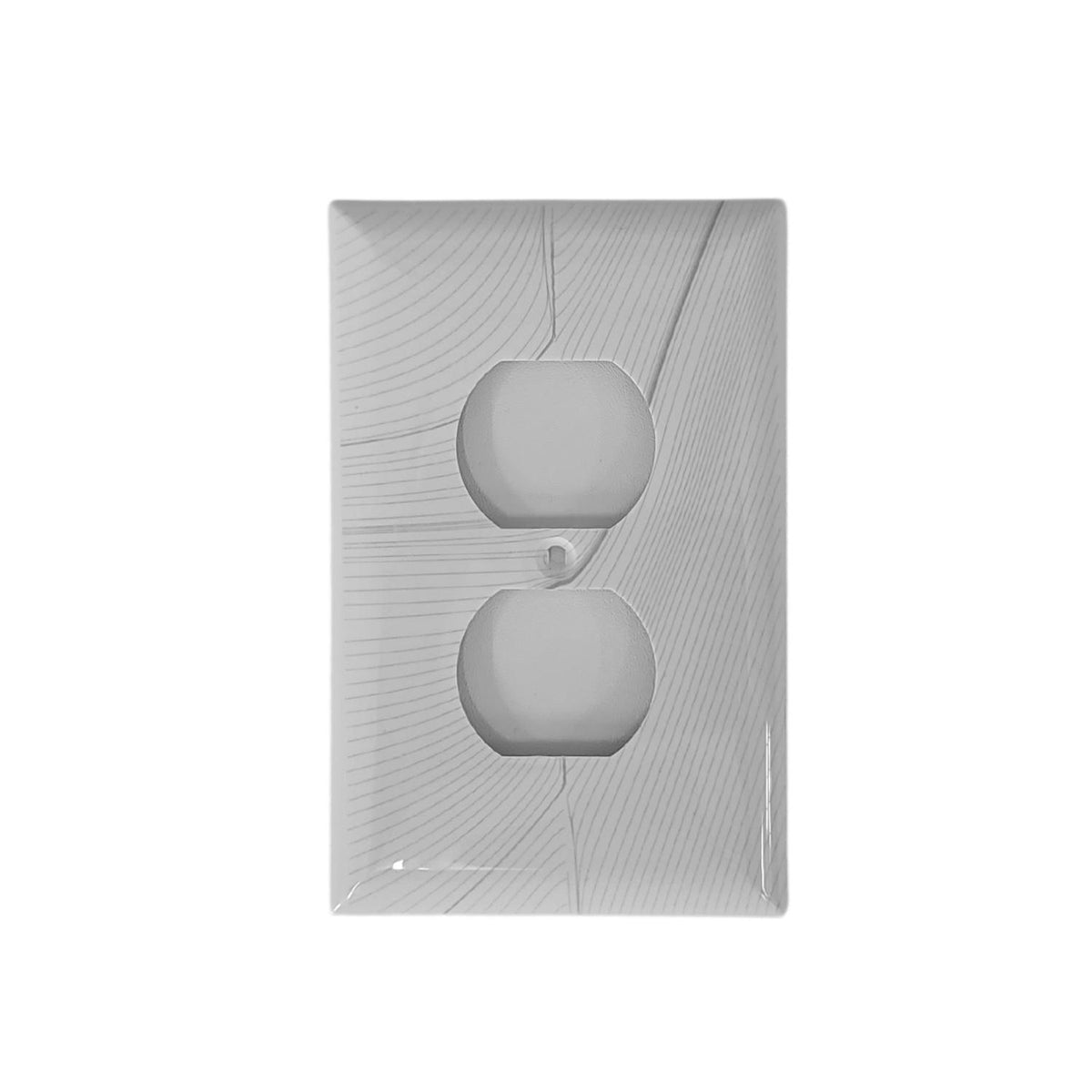 Geometric Outlet Geometric Design Single Duplex Outlet Cover Plate White LA144-PWP14 – Y ...