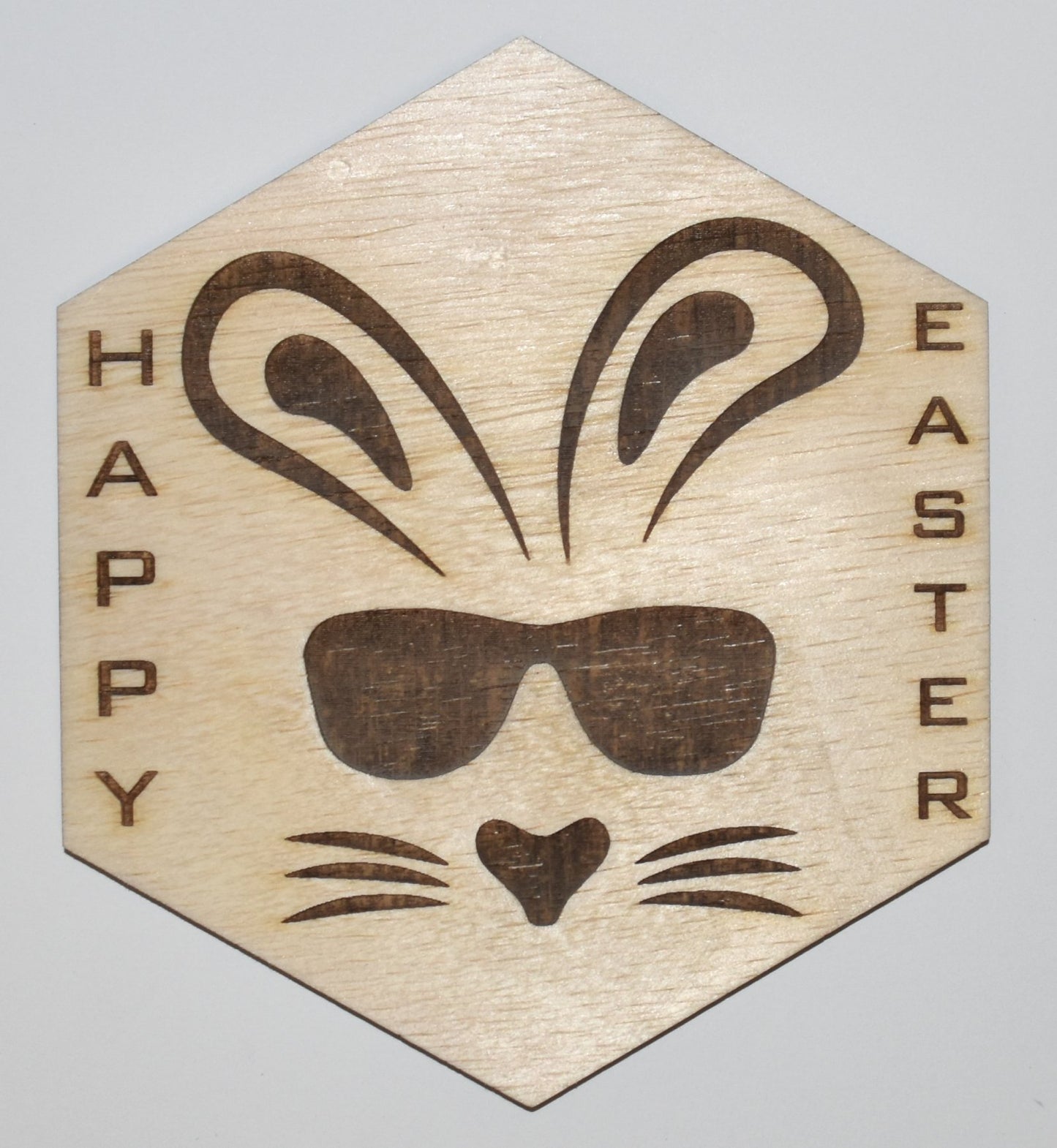 Easter Bunny with Sunglasses Wood Sign Wooden Hanging Decor USA LA150-WL