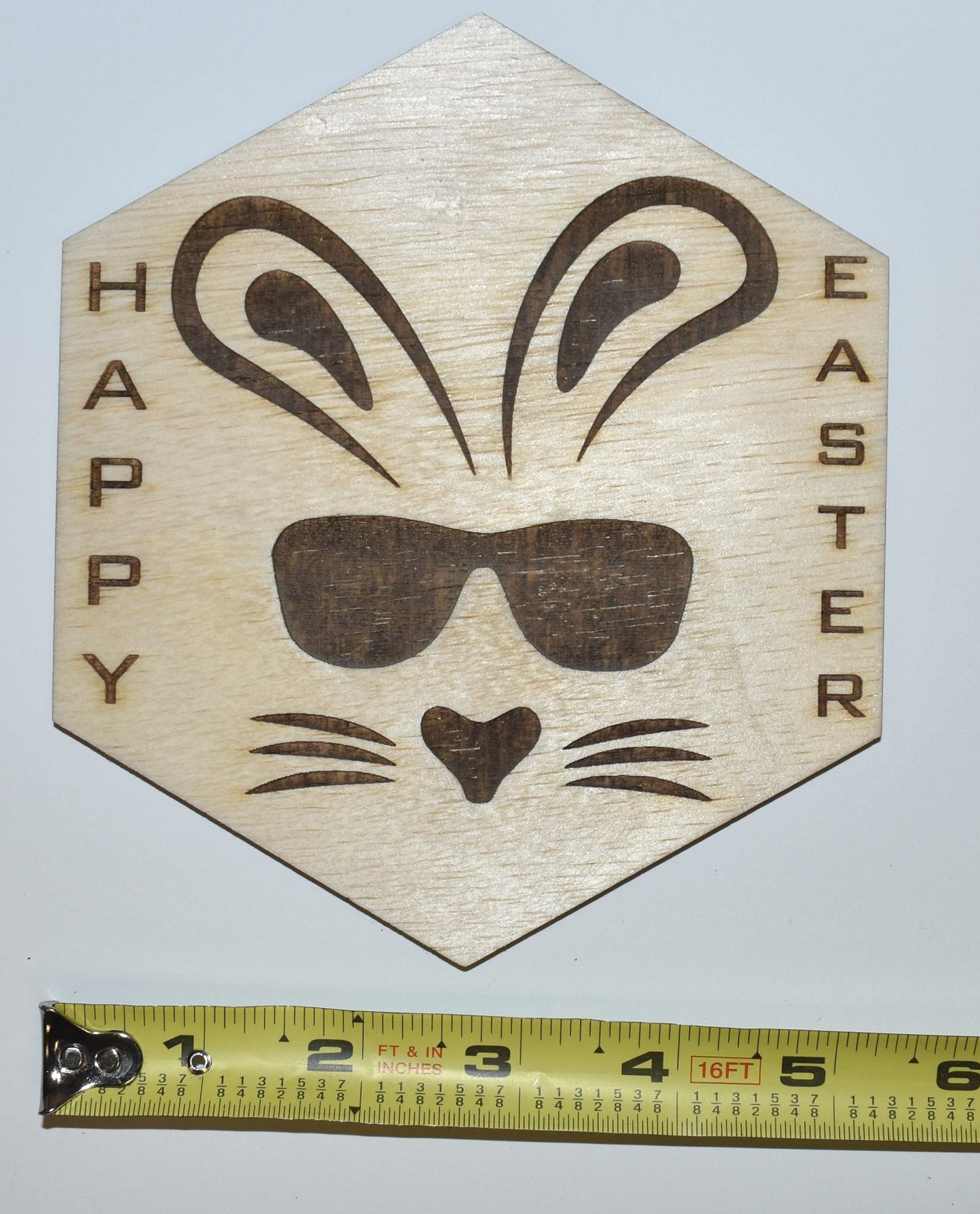 Easter Bunny with Sunglasses Wood Sign Wooden Hanging Decor USA LA150-WL