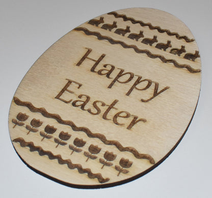Happy Easter Egg Wood Sign Wooden Hanging Decor Made in USA LA151-WL