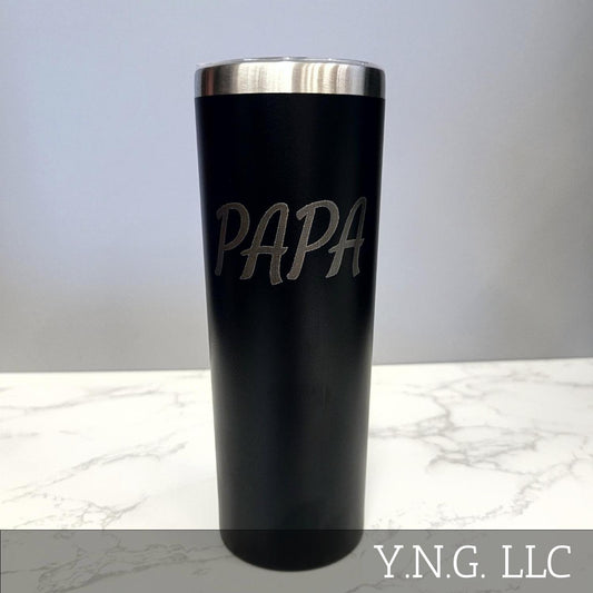 Papa Black 20oz Skinny Tumbler LA5027