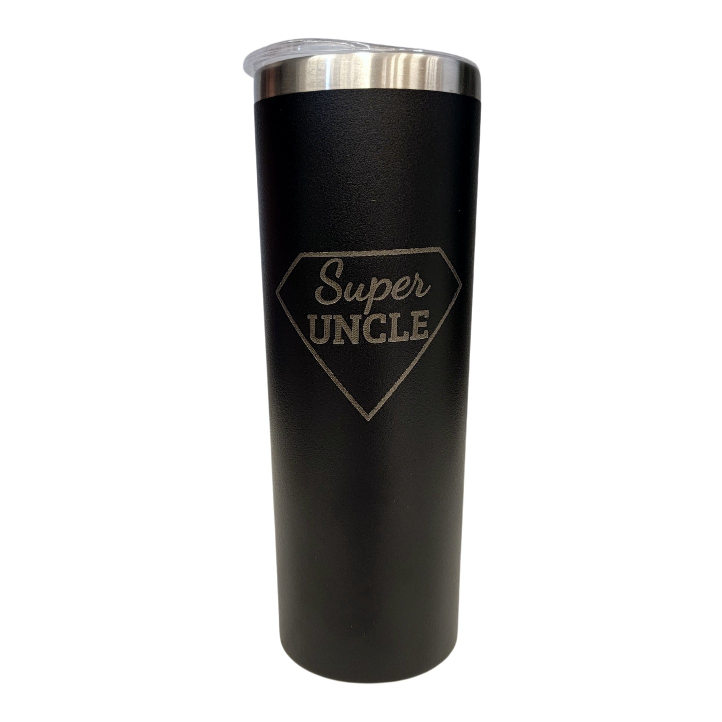 Super Uncle Black 20oz Skinny Tumbler LA5029