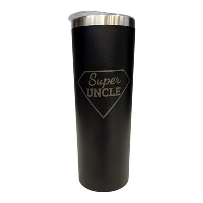 Super Uncle Black 20oz Skinny Tumbler LA5029