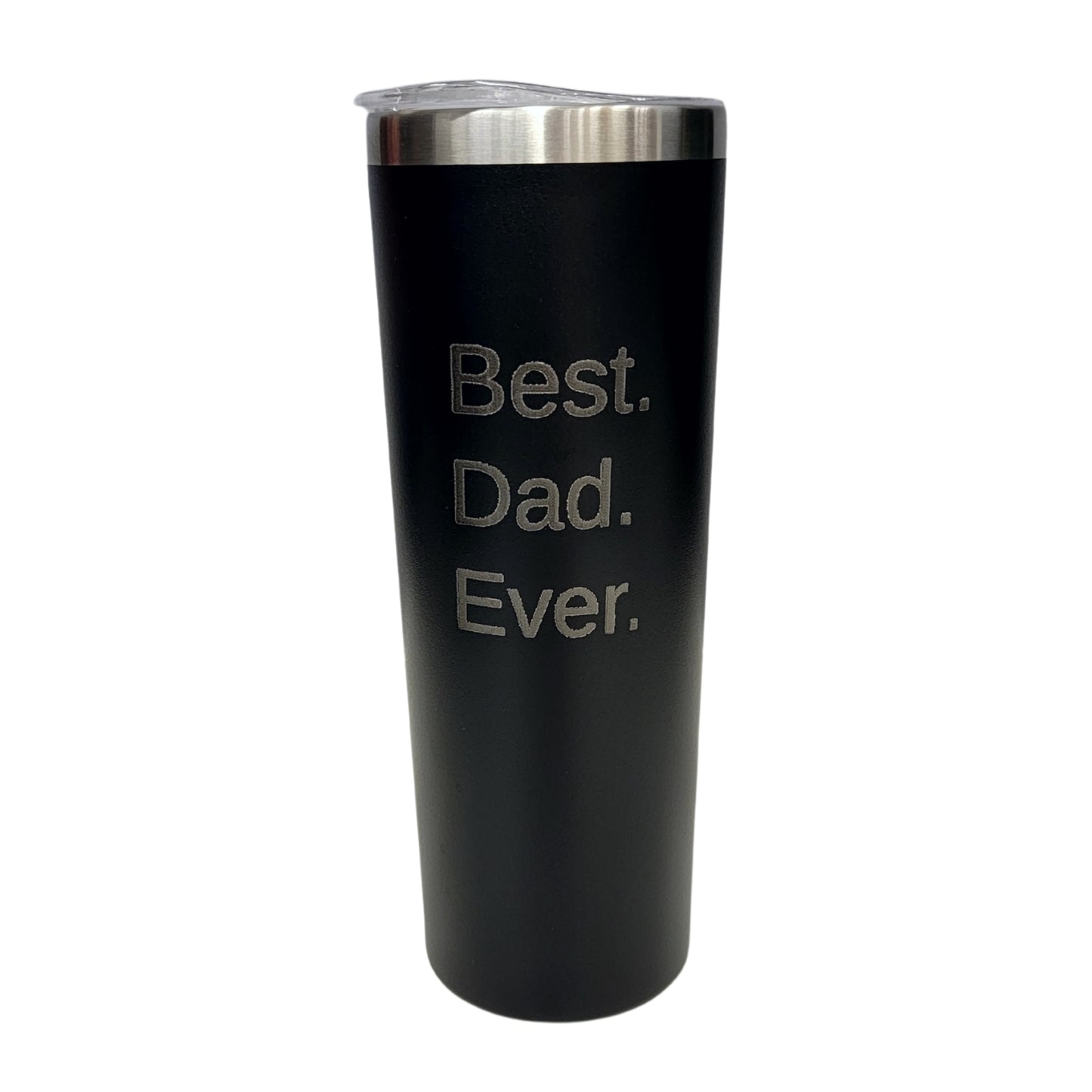 Best Dad Ever Black 20oz Skinny Tumbler LA5032