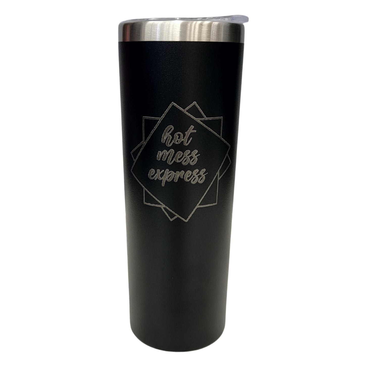 Hot Mess Express Black 20oz Skinny Tumbler LA5056