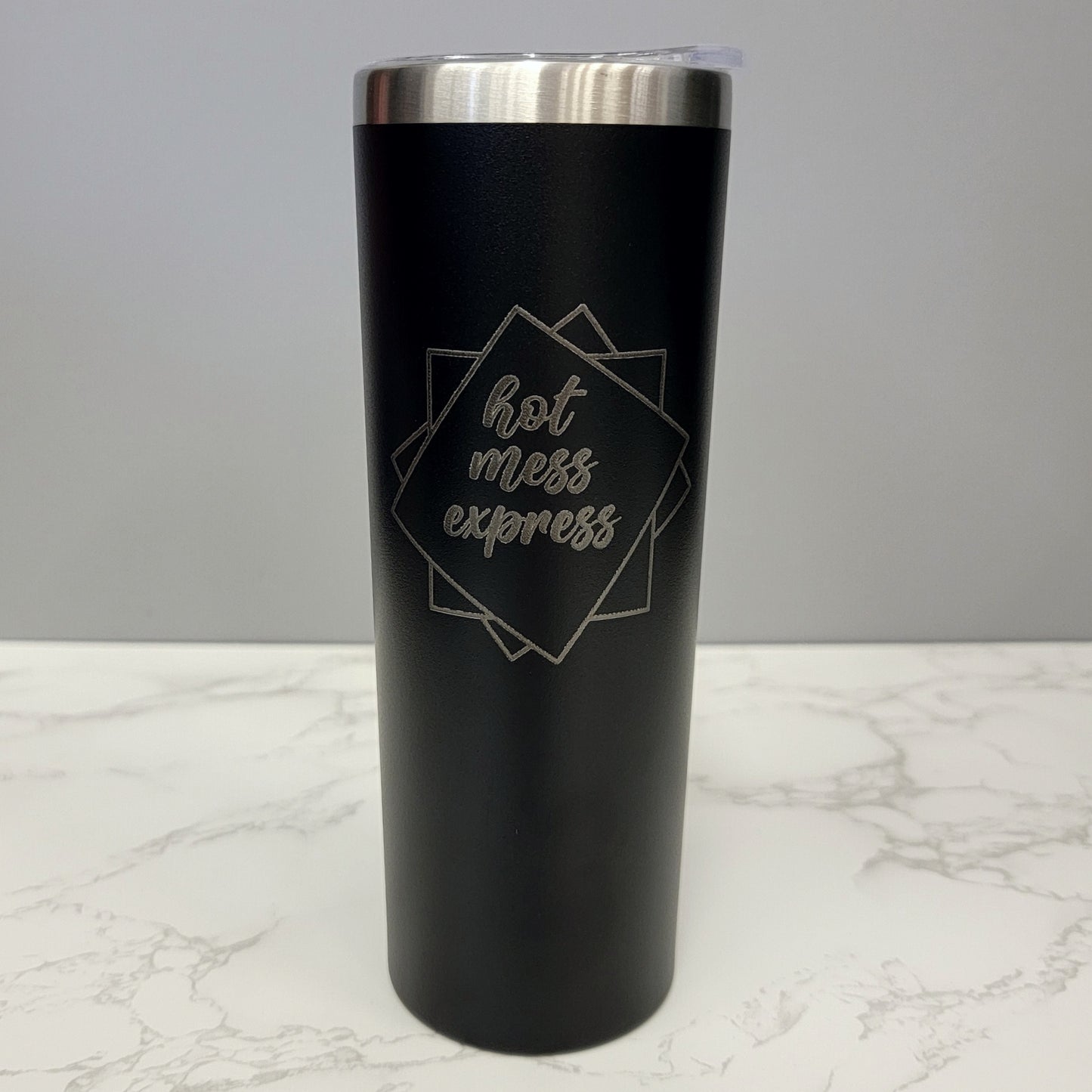 Hot Mess Express Black 20oz Skinny Tumbler LA5056