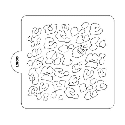 Cheetah Leopard Pattern Stencil for Cookies or Cakes USA Made LS9000