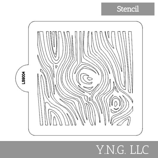 Wood Grain Pattern Stencil for Cookies or Cakes USA Made LS9004