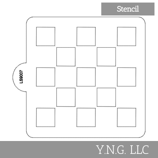 Checkerboard Pattern Stencil - Cheap Cookie Cutters