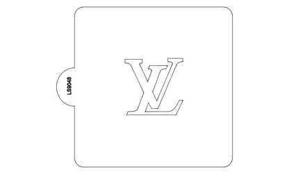 LV Symbol Design Stencil for Cookies or Cakes USA Made LS9048