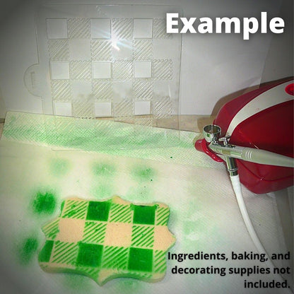 4th of July Patriotic Pattern Stencil for Cookies or Cakes USA Made LS9053