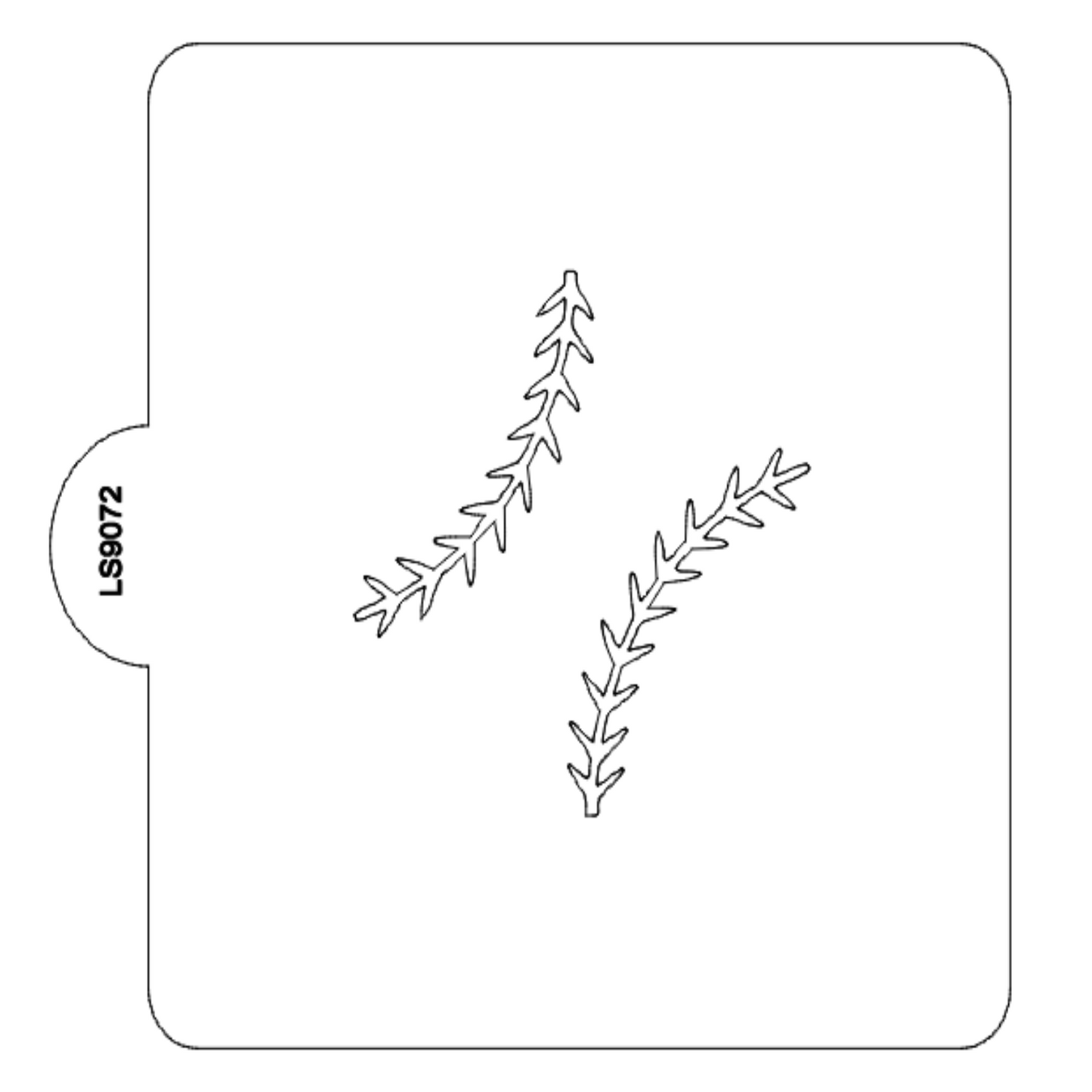 Baseball Softball Stitches Stencil for Cookies or Cake USA Made LS9072