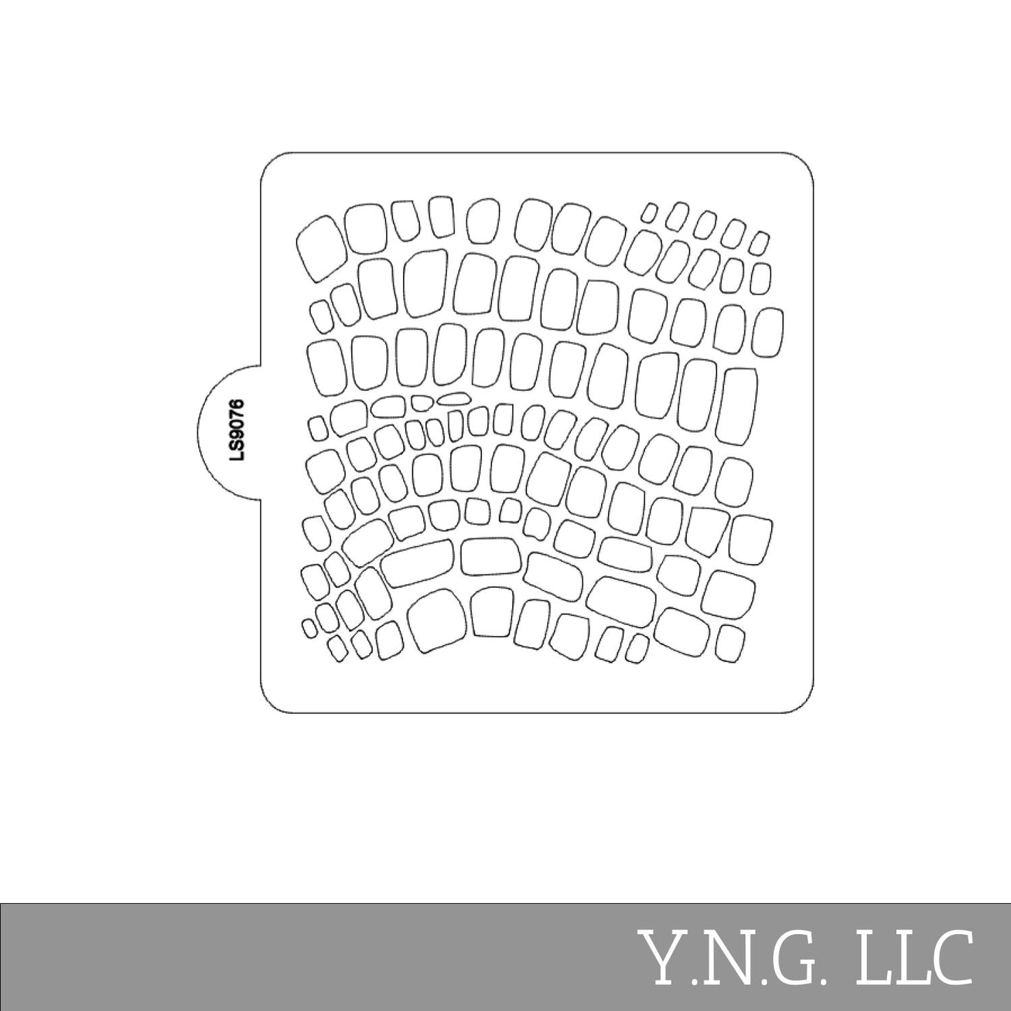 Reptile Skin Pattern Stencil for Cookies or Cakes USA Made LS9076
