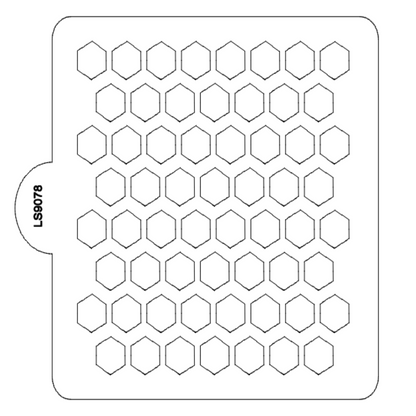 Honeycomb Pattern Stencil for Cookies or Cakes USA Made LS9078