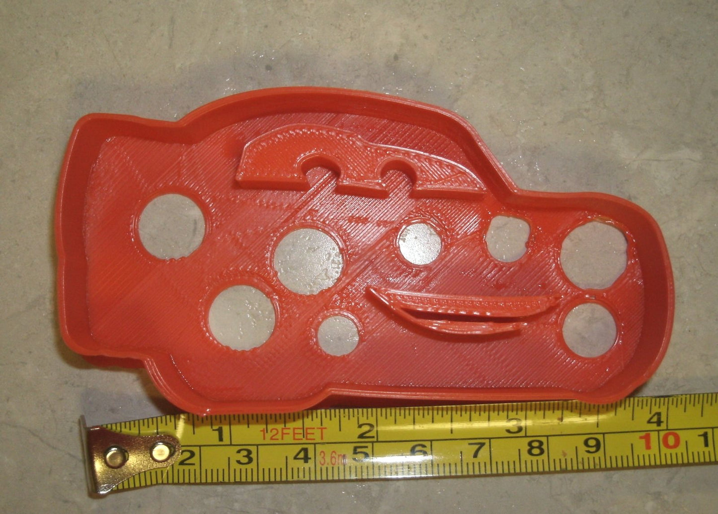 Lightning McQueen Cars Movie Character Cookie Cutter Made in USA PR597