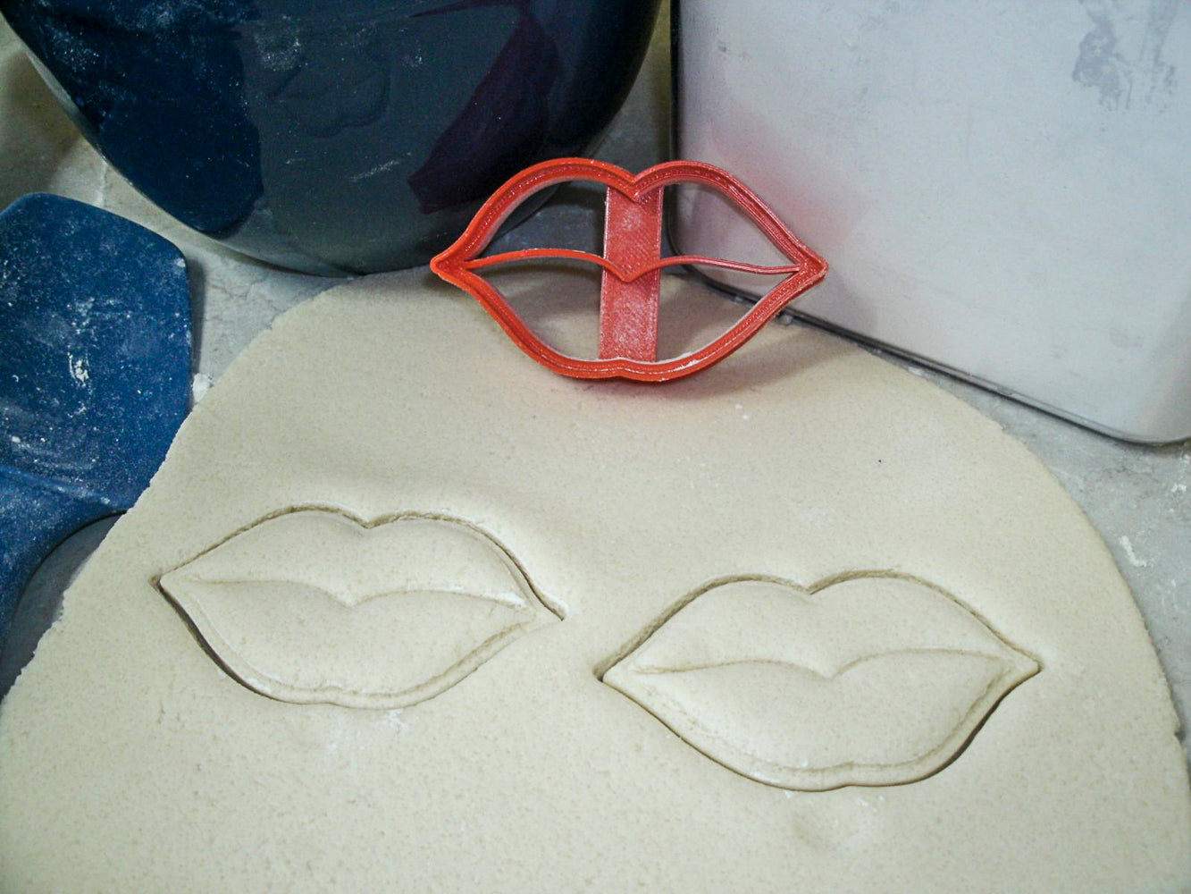 Mr And Mrs Lips Mustache Bridal Shower Set Of 2 Cookie Cutters USA PR1063