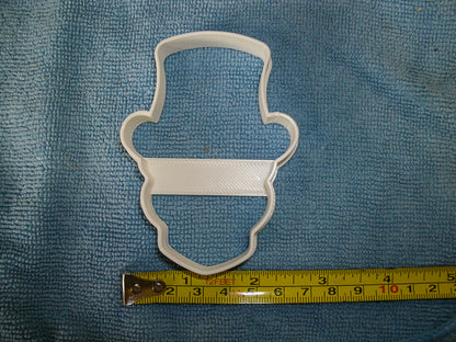 Skull With Top Hat Male Man Halloween Voodoo Tattoo Cookie Cutter USA PR853