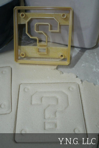 Super Mario Question Block Nintendo Video Game Cookie Cutter Made in USA PR792