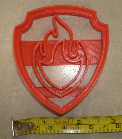 Marshall Shield Tag Logo Paw Patrol Kids TV Show Cookie Cutter USA PR658