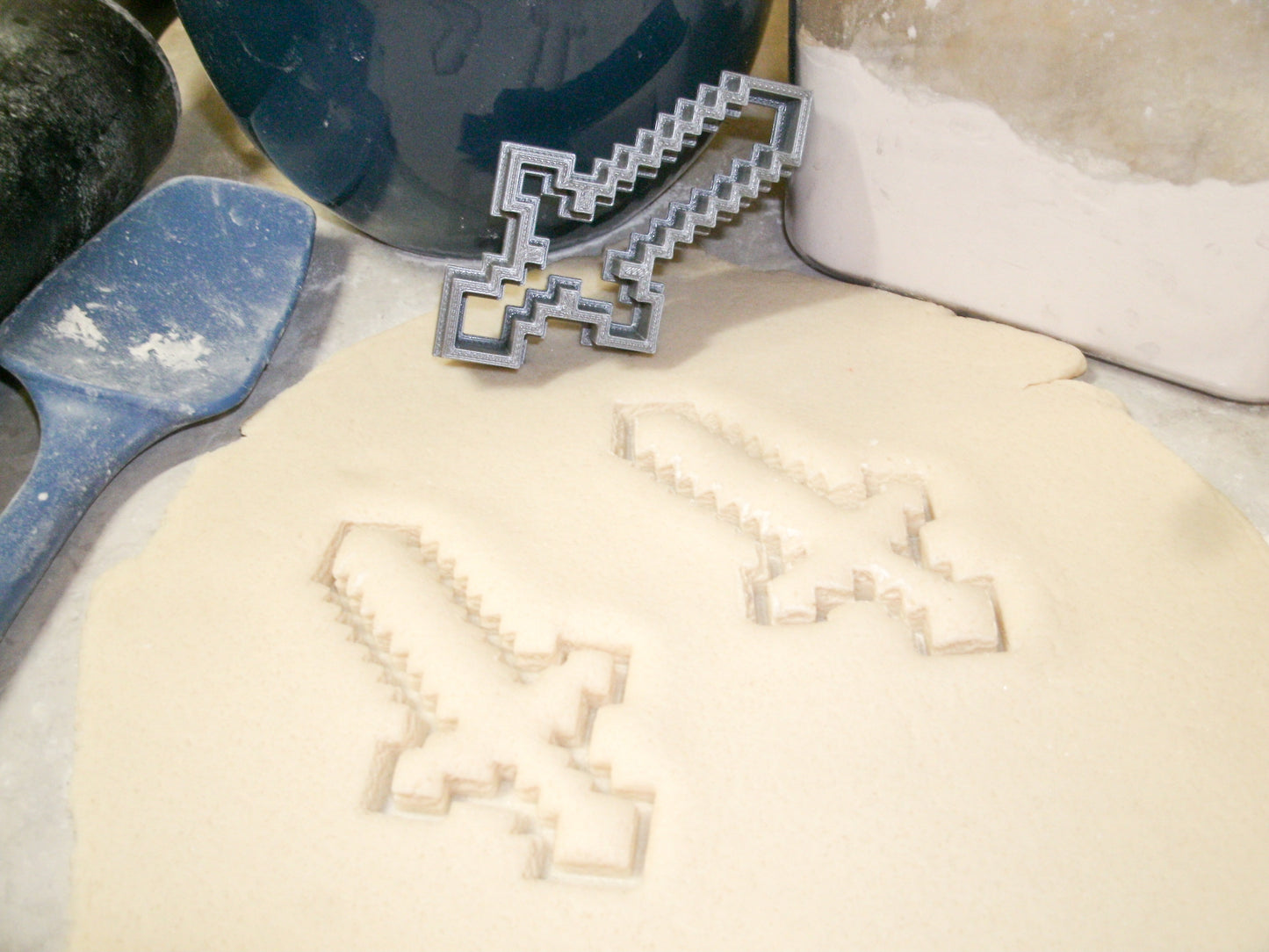 Minecraft Sword Shape Block Adventure Video Game Cookie Cutter Made In USA PR426