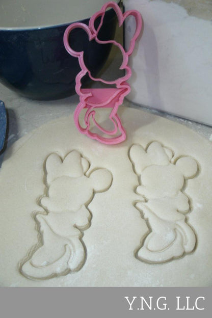 Mickey And Minnie Mouse With Pluto The Pup Set Of 3 Cookie Cutters USA PR1413