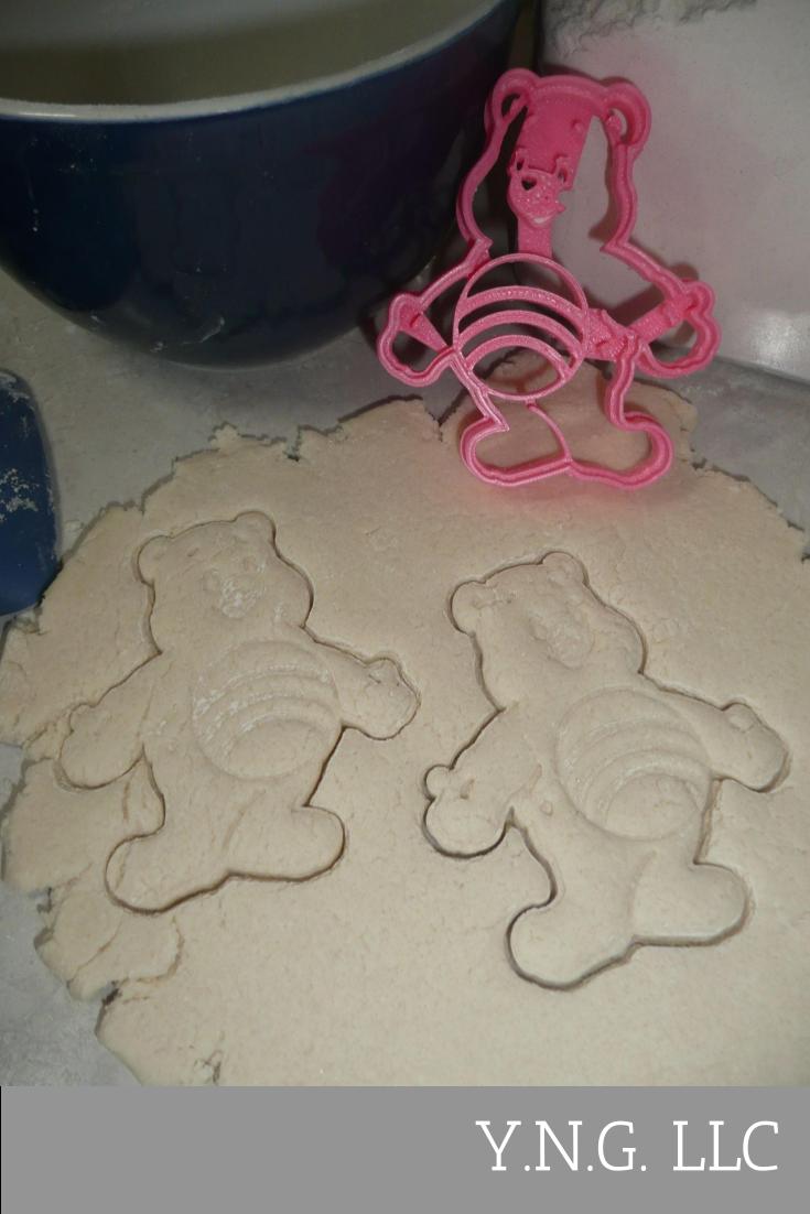 Cheer Bear Pink Rainbow Happy Positive Care Bears Cookie Cutter USA PR3985