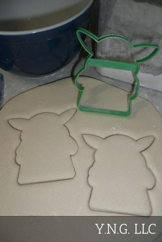 Baby Yoda Outline Pose 1 Adorable Space Child Star Wars Cookie Cutter USA PR3356