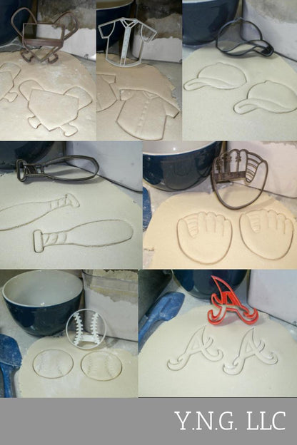 Atlanta Braves MLB Baseball Team Logo Set Of 7 Cookie Cutters USA PR1233