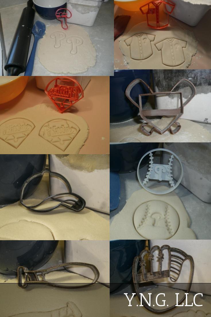 Philadelphia Phillies MLB Baseball Team Set Of 8 Cookie Cutters USA PR1296