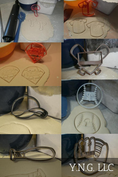 Philadelphia Phillies MLB Baseball Team Set Of 8 Cookie Cutters USA PR1296