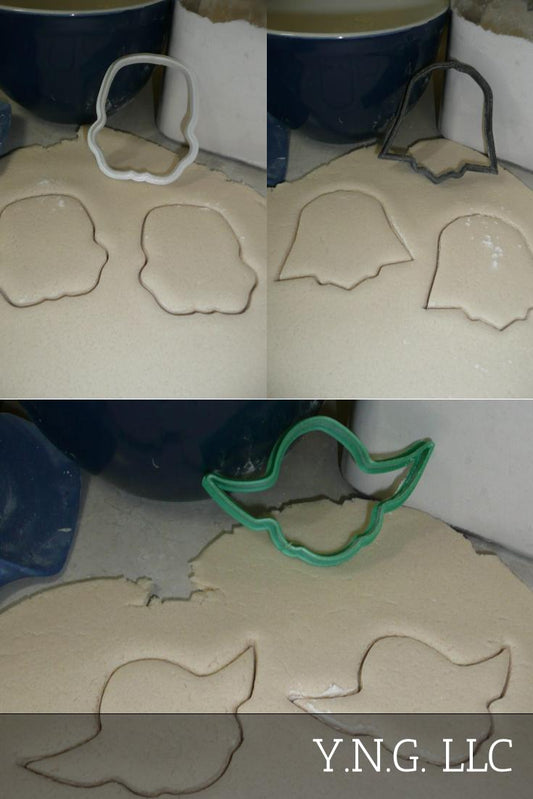 Star Wars Characters Face Helmet Outlines Set Of 3 Cookie Cutters USA PR1328