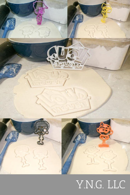 The Loud House Cartoon Characters TV Show Set Of 5 Cookie Cutters USA PR1172
