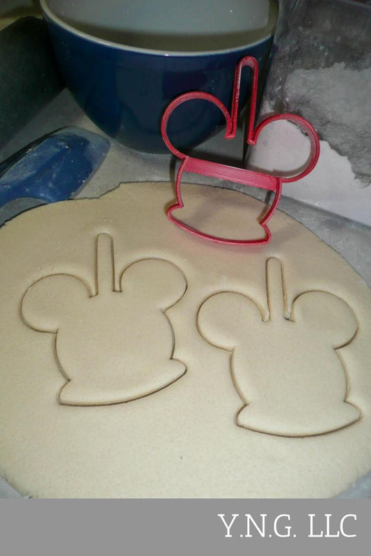 Mickey Mouse Head Caramel Candy Apple Snack Food Cookie Cutter USA PR3304