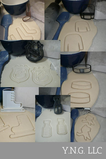 NHL Hockey Kit Logo Jersey Skate Stanley Cup Set Of 7 Cookie Cutters USA PR1244