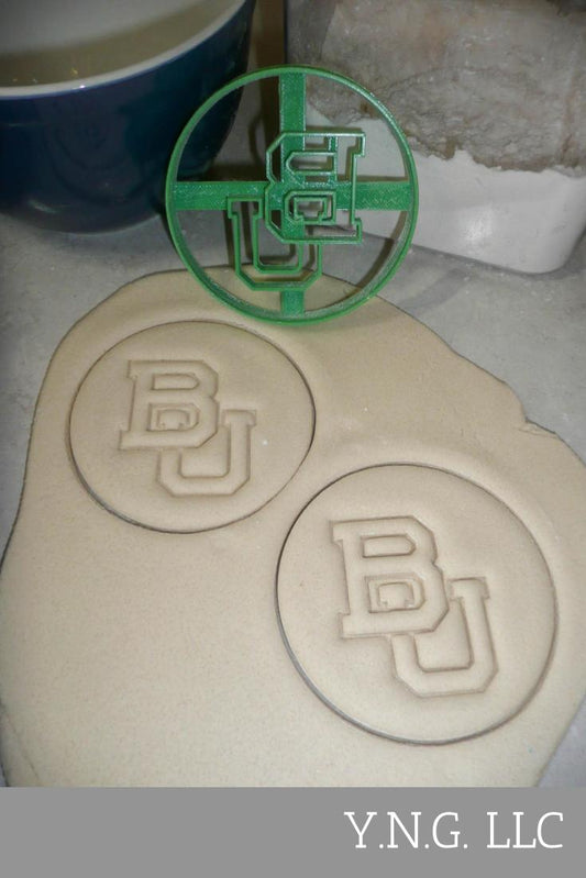 Baylor University BU Letters Sports Athletics Cookie Cutter USA PR3038