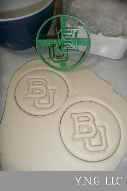 Baylor University BU Letters Sports Athletics Cookie Cutter USA PR3038